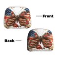 thumbnail image 3 of 2 PCS Car Headrest Cover, American Flag Butterfly Blooms Soft Car Seat Head Rest Cover Protector Interior Car Accessories Seat Covers for Cars Truck Auto Only Covers, 3 of 8