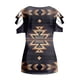 thumbnail image 4 of Blusa de manga corta con cuello en V y cremallera suelta para mujer OAVQHLG3B Store lin121212, 4 of 4