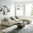 thumbnail image 2 of Modway Solace 4-Piece Modular Upholstered Fabric Sectional Sofa in Linen, 2 of 10