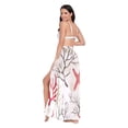 thumbnail image 3 of FORMRS Womens Long Sarong Beach Wrap Semi-Sheer Bikini Skirt Bathing Swimsuit Cover Up, Light Starfish, 3 of 7