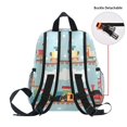 thumbnail image 5 of FORMRS School Backpack with Front Zippered Pocket 12" Student Travel Daypack, Red Trains Pattern, 5 of 6