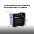 thumbnail image 4 of Horno eléctrico empotrable 60L 127V e-Motrix cristal, 4 of 4