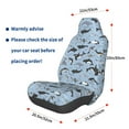 thumbnail image 2 of Lsque Dolphins Pattern Car Seat Covers for Front Seats , Waterproof Seat Covers for Cars, Sporty Front Seat Covers,Car Seat Cover Protector Front Seats, 2 of 5