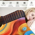 thumbnail image 3 of Creowell Guitar Artist Gifts Super Soft Flannel Blanket for Bed Sofa Decor All Seasons Plush Blankets 50x60in, 3 of 6