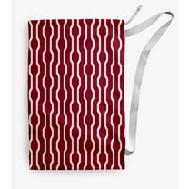 Simply Daisy Nuts & Bolts Geometric 18 x 29 inch Red Laundry Bag