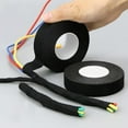 thumbnail image 3 of Black Electrical Tape for Wires Harness Tape 1 Roll 3/4 Inch X 50 Ft Self Adhesive Fabric Tape for Electrical Harnessing Noise Damping Heat Proof Highly Flexible Stretchy & Conformable 15m, 3 of 4