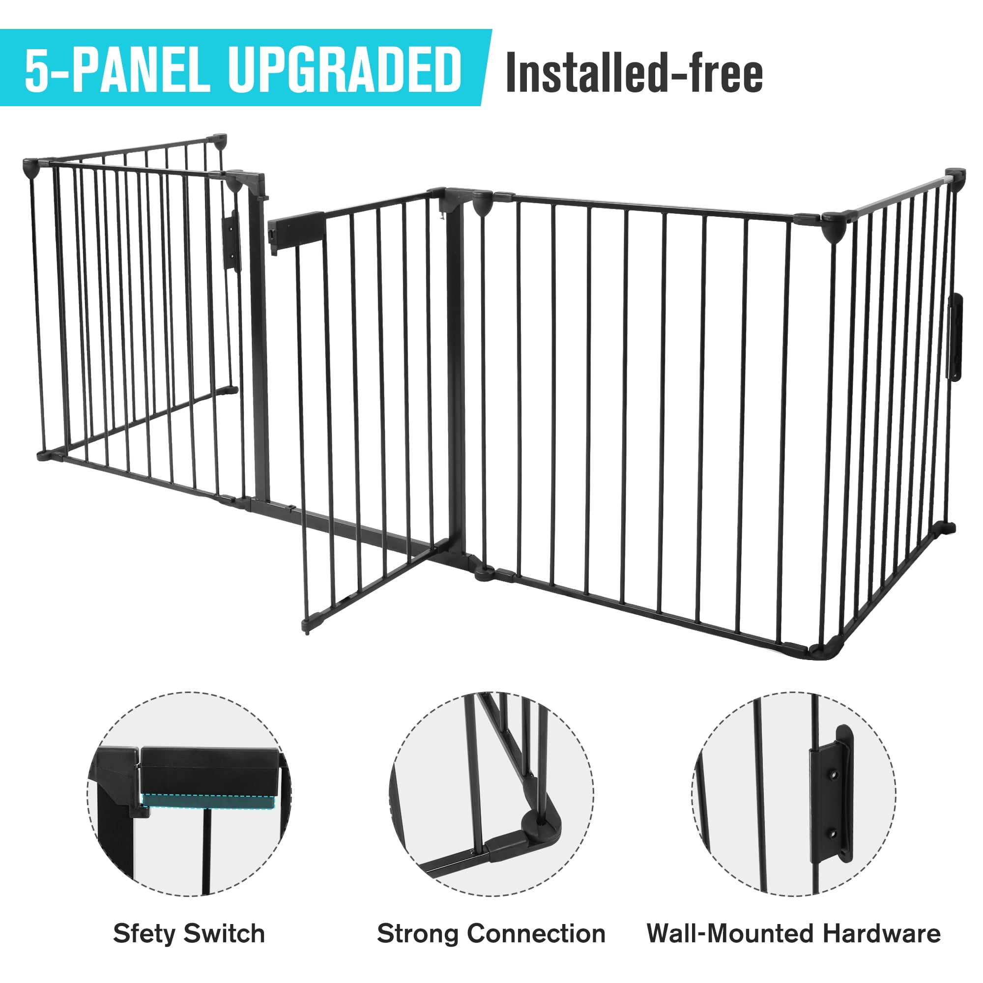 PPBaby/Pet Gate Wall Protector 4 Pack Increase Safety Easier Installat... 