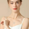 thumbnail image 3 of 925 Sterling Silver Star Necklace Cubic Zirconia Star Pendant for Women, 3 of 5