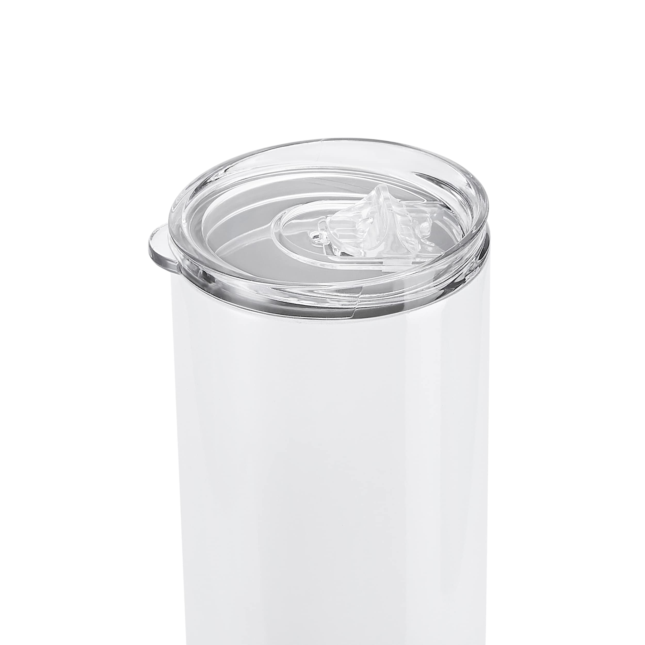 Makerflo 30 oz Skinny Tumbler Stainless Steel Silver 25 Pack Ideal for DIY Crafts -Epoxy