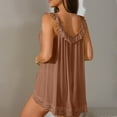 thumbnail image 4 of uublik Womens Soft Pajamas Sets Valentine's Day Night Gowns Soft Loungewear Sleepwear Brown, 4 of 5