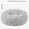 thumbnail image 2 of Chenil Rond en Peluche Chenil pour Chat Sommeil Profond Chenil pour Animaux de Compagnie Lit pour Chien Amovible et Lavable Fournitures pour Animaux de Compagnie, 2 of 7