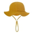 thumbnail image 4 of Coerni Toddler Bucket Hat Girl Hat Cap Girls Boys Spring Autumn Outdoor Shade Solid Color Sunscreen Hat Fisherman Hat 3-12 Months, 4 of 4