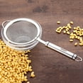 thumbnail image 5 of Colander Stainless Steel Colander Long Handle Juice Soybean Milk Soup Filter Skimmer Tool, 5 of 5