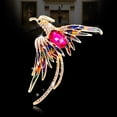 thumbnail image 3 of Jumpingount Broche de pájaro de fuego colgante de pecho joyería de moda decoraciones de fiesta multiusos Unisex ligero estilo chino Ropa, zapatos y accesorios Miscelánea Rosa Jumpingount AP019184-01, 3 of 6