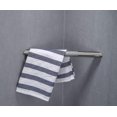 thumbnail image 4 of Sanliv Barra De Reposapiés De Ducha Reposapiés De Esquina Para Patas De Afeitado Reposapiés De Ducha Montado En La Pared Barra De Latón Moleteada Antideslizante Escalón De Baño Níquel Cepillado, 4 of 5