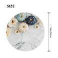 thumbnail image 3 of Disketp Pumpkin And White Marble Small Mouse Pad 7.9x7.9 Inches,Washable Round Mousepad For Office Laptop Computer,Non-Slip Rubber Base Mouse Pads For Wireless Mouse, 3 of 9