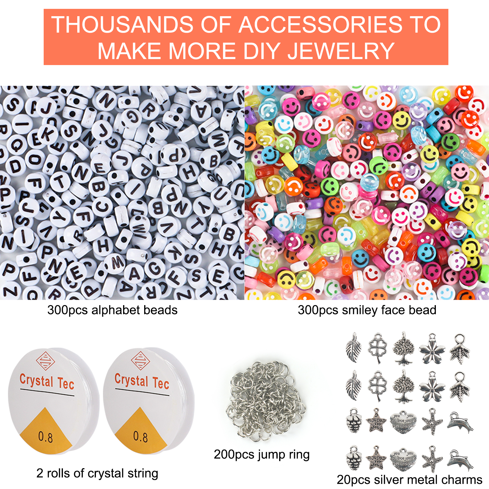 CandWuom Flat Polymer Clay Beads Kit, 12,000 Pieces, 48 Colors photo 8