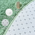 thumbnail image 4 of Socofuz Round Fluffy Rugs for Bedroom, Non-Slip Cute Soft Shaggy Carpet For Living Room, 6'x6' Mint Green, 4 of 7