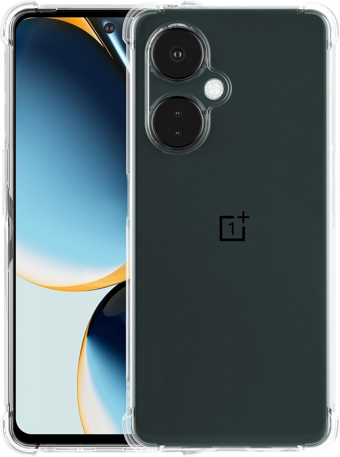 Custodia OnePlus Nord 2 5G Silicone Trasparente Moex Aero - Antiurto Sottile