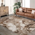 thumbnail image 4 of Boho Modern Abstract Area Rug 10x13 Machine Washable, Non-Slip Backing, Soft Low Pile Faux Wool Carpet for Living Room Home Office, 4 of 9