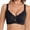 Black, variant on Womens Underwear Solid Wireless Soft Support Full Bust Anti-Sag Side Control Seamless Thin Cup Bra Pink M