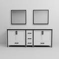 thumbnail image 5 of Ziva 84 in W x 22 in D White Double Bath Vanity, White Quartz Top and 34 in Mirrors, 5 of 8