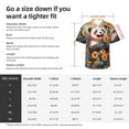 thumbnail image 5 of Gukieu Elegant Cute Panda Sunflower Print Men's Short-sleeved Shirts, Button-down Lapel Hawaiian Shirts, T-shirts, Beach Vacation Summer Casual Wear,XX-Large, 5 of 7