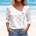 thumbnail image 3 of Blouses for women dressy casual Polyester,Spandex Soft Clothing XL White womens blouses, 3 of 3