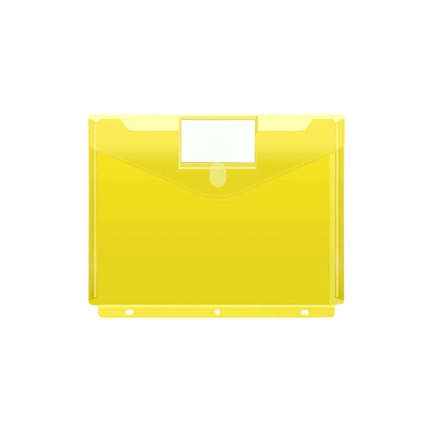 Hogar y jardín, oficina y papelería, bolsa para documentos A4 de 3 agujeros con etiqueta y clip organizador.
