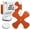 Orange, variant on Not Just a Patch x-Patch CGM Sensor Covers – 20 Count Black Water Resistant Adhesive Patches for Omnipod 5, Dexcom G6 & Libre 2