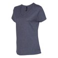 thumbnail image 2 of Hanes Womens Nano-T V-Neck T-Shirt, L, Charcoal Heather, 2 of 4