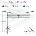 thumbnail image 6 of Costway 11.5 FT Portable Lighting Truss System Heavy Duty Metal Pro Audio DJ Light Stand, 6 of 6