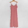 thumbnail image 4 of 2025 Classic Striped Dress Red and White Lines Beach Maxi Dress Strap Streetwear Bohemia Long Dresses Summer V Neck Oversized Vestido, 4 of 7