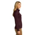 thumbnail image 3 of Port Authority Ladies Vertical Texture Full Zip Jacket-4XL (Maroon/ Iron Grey), 3 of 6