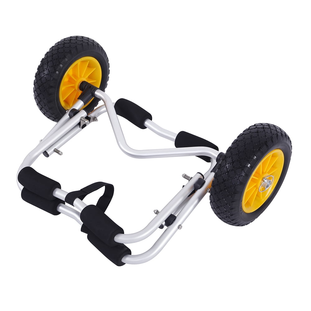 Kayak Cart Canoe Carrier Trolley NO-Flat Airless Tires Wheels Transport Jon Boat Dolly Tote