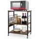 thumbnail image 2 of Kitchen Helper Oven Storage Cart 3-tier Kitchen Baker's Rack With Hooks, 2 of 5