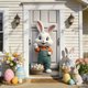 thumbnail image 4 of Yusimy Easter Door Curtain Door Cover Decorative Curtain Party Supplies for Room Garden Wall Decor Easter Holiday, 4 of 6