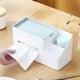 thumbnail image 5 of Caja para pañuelos de papel para sala de estar, mesa de té, cajón de papel, clasificación de artículos diversos, almacenamiento, caja de almacenamiento de plástico para control remoto, 5 of 6