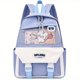 thumbnail image 1 of 1pc Children's Backpack For Kindergarten Primary School, Travel Backpack For Boys And Girls, Cute Rabbit Pattern Design Backpack, Simple Preppy Contrast Color Backpack, 1 of 4