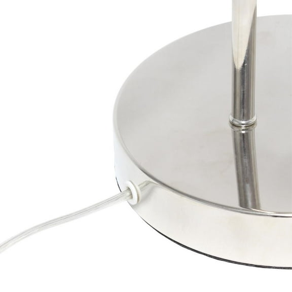 Arched Metal Cage Table Lamp, Chrome