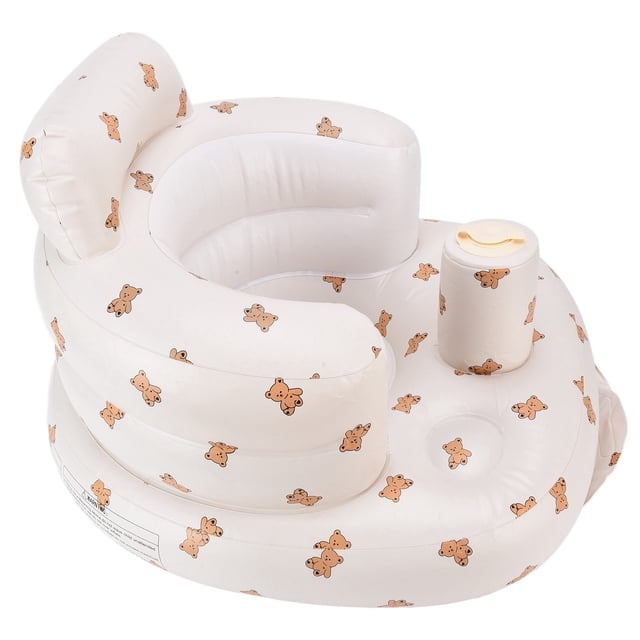 Silla inflable para bebé, sofá de baño inflable inflable multifuncional de PVC para bebé, silla para comer para bebé, tecnología avanzada