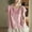 Pink, variant on SEMPAI Women's Cotton Linen Blouse Floral Embroidery Cap Sleeve Flowy Casual Cropped Boho Top