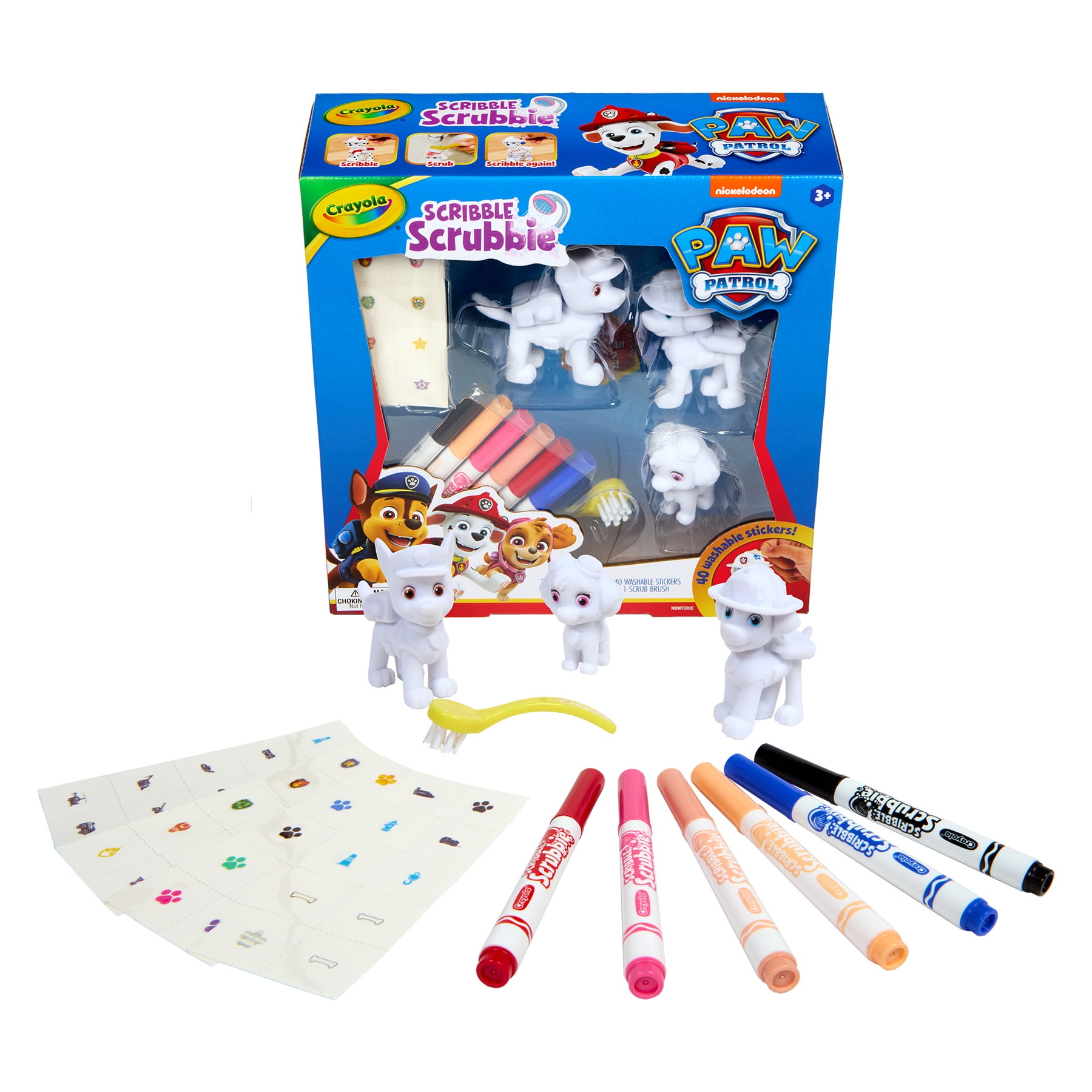 Crayola Scribble Scrubbie Paw Patrol 3 Count Deluxe Set