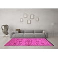 thumbnail image 3 of Ahgly Company Indoor Round Oriental Pink Industrial Area Rugs, 6' Round, 3 of 4