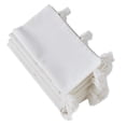 thumbnail image 1 of Holiday Christmas Decorative 100% Cotton Napkins with Tassel - Set of 4 (White), 1 of 2