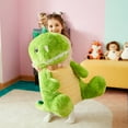 thumbnail image 2 of IKASA Giant Dinosaur Stuffed Animal Plush Toy,Large Jumbo Dinosaur 23" Green Huge Cute Soft Toys,Big Size Fluffy Plushy Fat Oversized Plushie,Gifts for Kids Girls Boys Girlfriend Children, 2 of 6