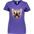 thumbnail image 3 of Inktastic French Bulldog Dog Women's V-Neck T-Shirt, 3 of 5