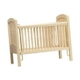 thumbnail image 3 of Cuna de madera de muñeca de muñeca a escala 1/12 Cuna de muñecas de muñecas de madera para de para, 3 of 9