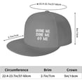 thumbnail image 6 of Wine Me Dine Me 69 Me Hats for Men Women Adjustable Flat Brim Bill Baseball Cap Novetly Hip Hop Trucker Hat Black, 6 of 8
