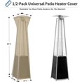 thumbnail image 3 of Housses Imperméables pour Chauffage de Patio Extérieur avec Fermeture Éclair et Sac de Rangement, Housse de Chauffage Robuste au Propane Antipoussière, Résistante aux UV et Coupe-Vent pour Chauffage sur Pied, 2 Paquets-90hx23lx23w Pouces Camel, 3 of 7